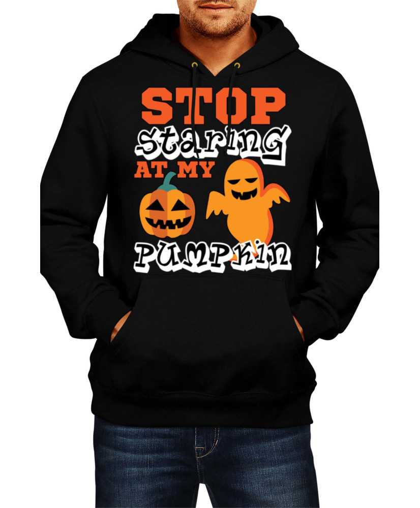 Мъжки Суитчър Halloween Stop Staring At My Pumpkin 2 For Black