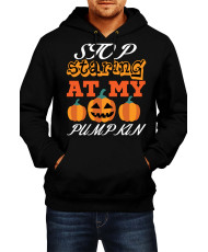 Мъжки Суитчър Halloween Stop Staring At My Pumpkin 3