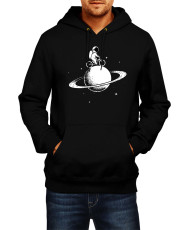 Мъжки Суитчър Nasa Space Theme Astronaut Bike Saturn