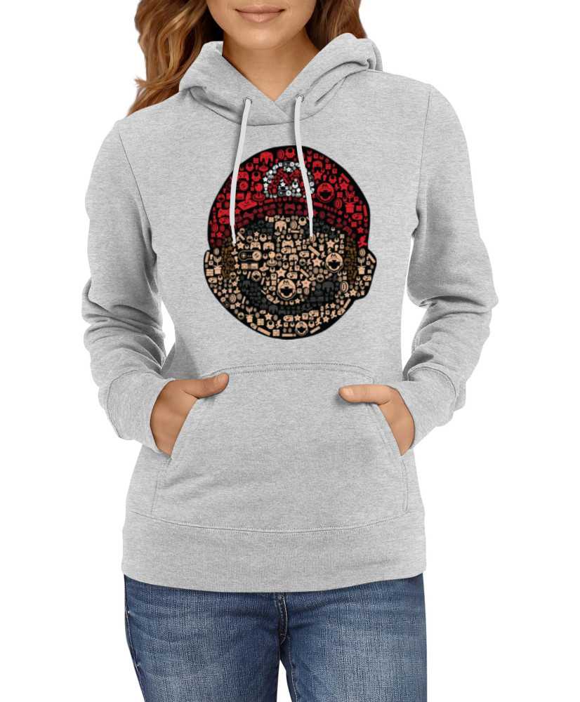 Дамски Сутичър Super Mario Nintendo Mario Face Gamer Elements Дамски Сутичър Super Mario Nintendo Mario Face Gamer Elements