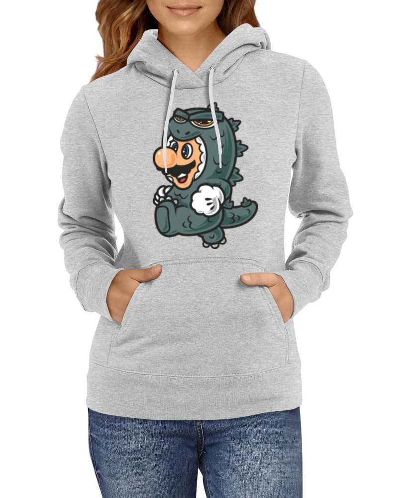 Дамски Сутичър Super Mario Nintendo Mario Godzilla Costume Дамски Сутичър Super Mario Nintendo Mario Godzilla Costume