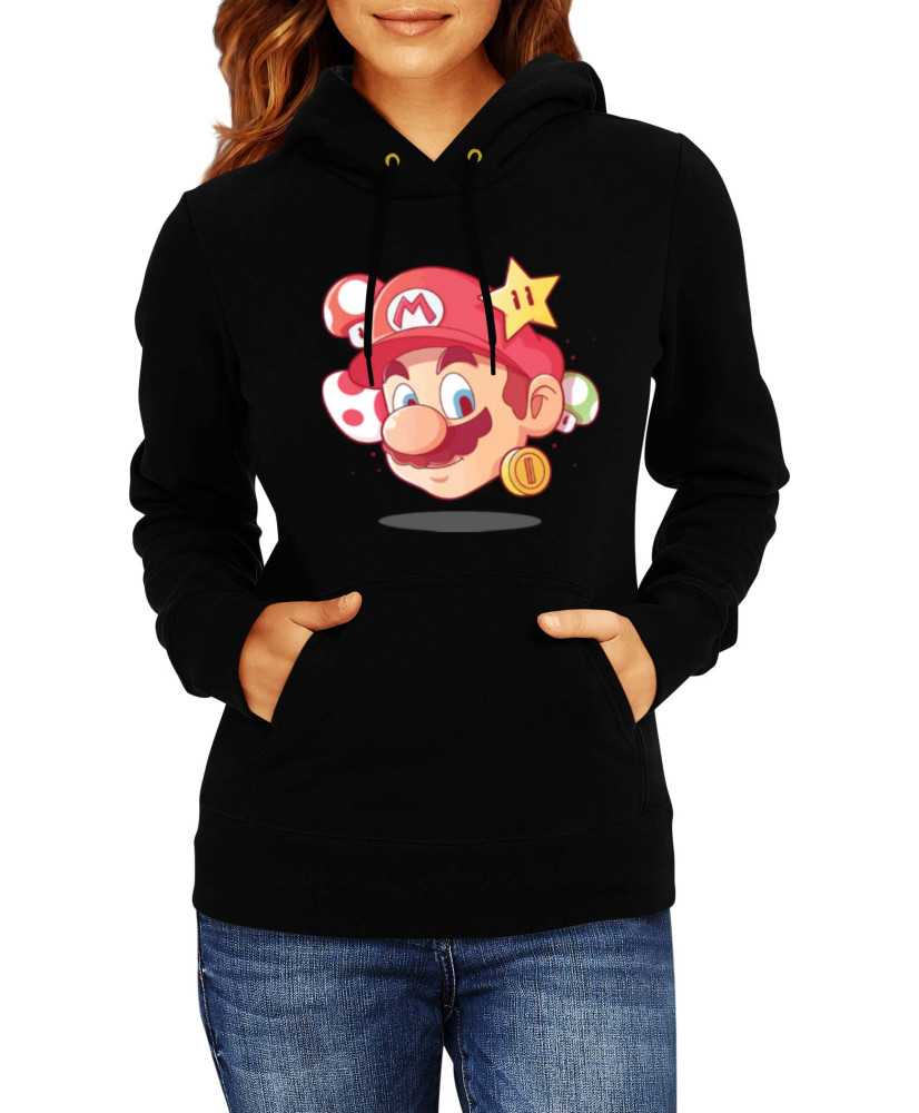 Дамски Сутичър Super Mario Nintendo Mario Head Дамски Сутичър Super Mario Nintendo Mario Head