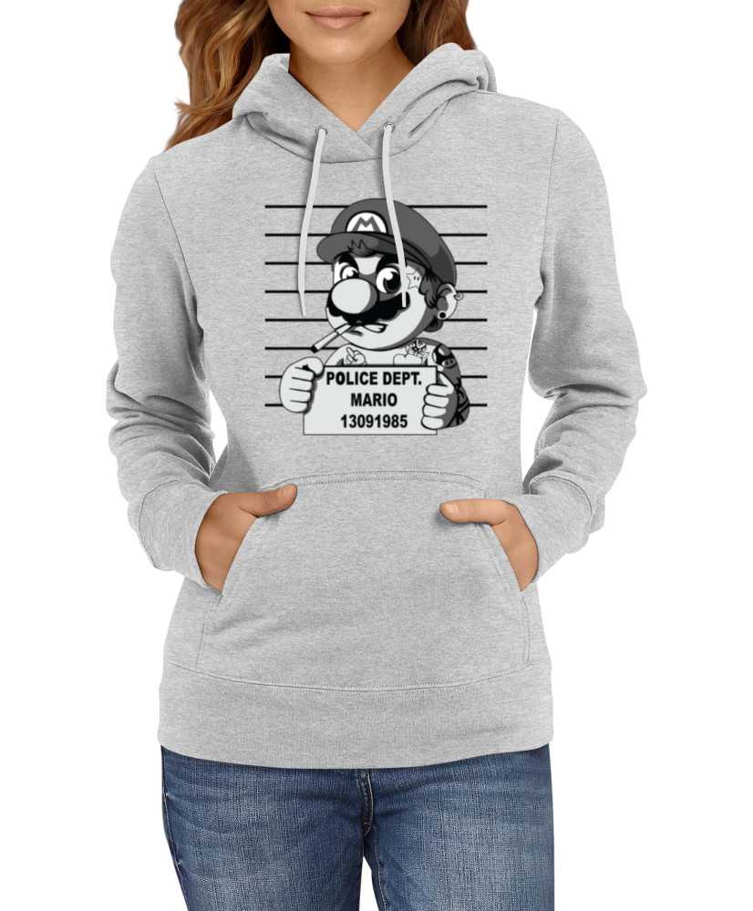 Дамски Сутичър Super Mario Nintendo Mario Wanted Mugshot Дамски Сутичър Super Mario Nintendo Mario Wanted Mugshot