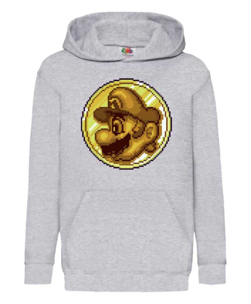 Детски Суитчър Super Mario Nintendo Mario Coin Pixelart Детски Суитчър Super Mario Nintendo Mario Coin Pixelart