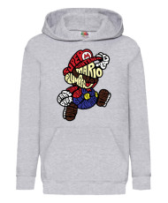 Детски Суитчър Super Mario Nintendo Mario Words Silhouette