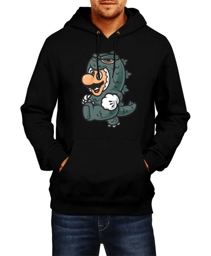 Мъжки Суитчър Super Mario Nintendo Mario Godzilla Costume Мъжки Суитчър Super Mario Nintendo Mario Godzilla Costume