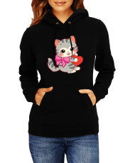 Дамски Сутичър Power Couple Valentine Day Love Retro Kitties Lady Woman