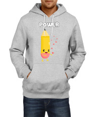 Мъжки Суитчър Power Couple Valentine Day Love Pencil Rubber Man