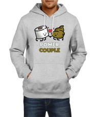 Мъжки Суитчър Power Couple Valentine Day Love Power Couple Toilet Paper Man