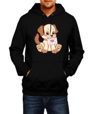 Мъжки Суитчър Power Couple Valentine Day Love Retro Puppies Man