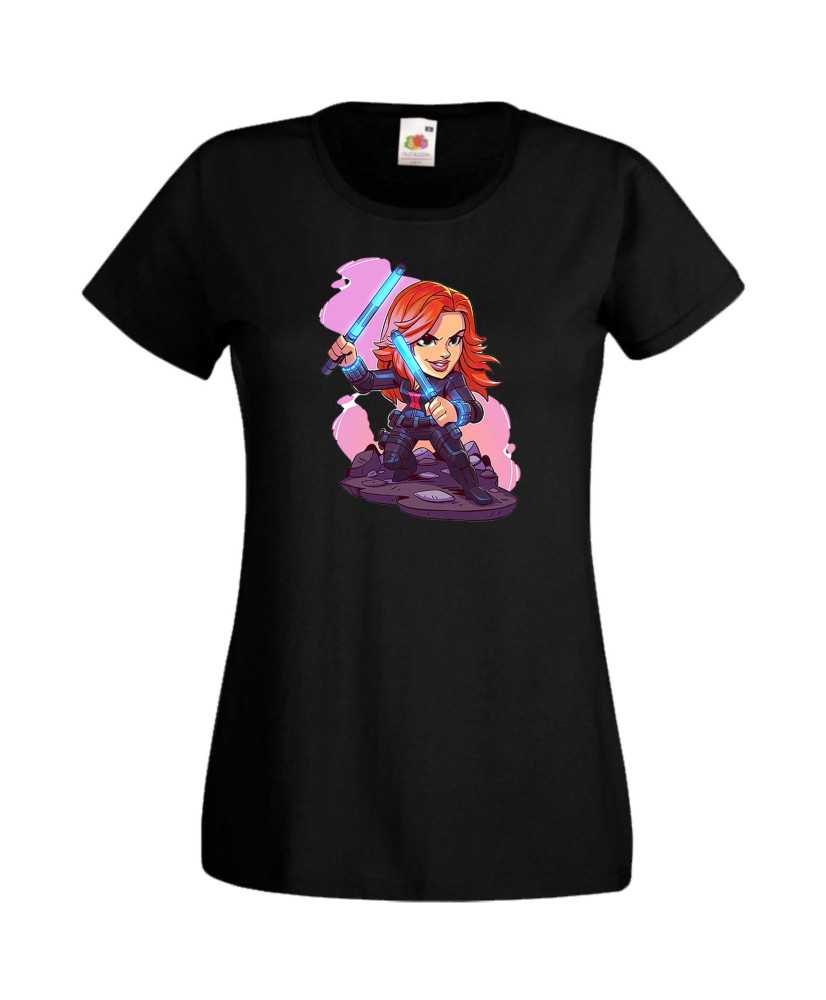 Дамска Тениска Marvel Avengers Super Heroes Black Widow