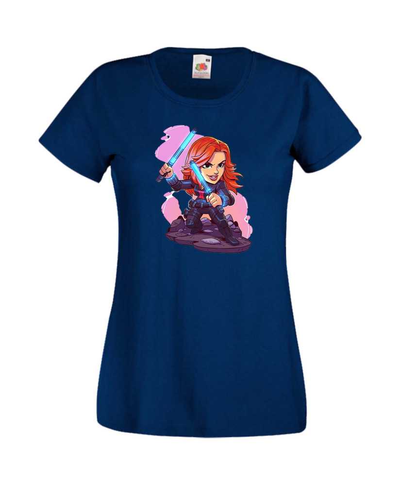Дамска Тениска Marvel Avengers Super Heroes Black Widow