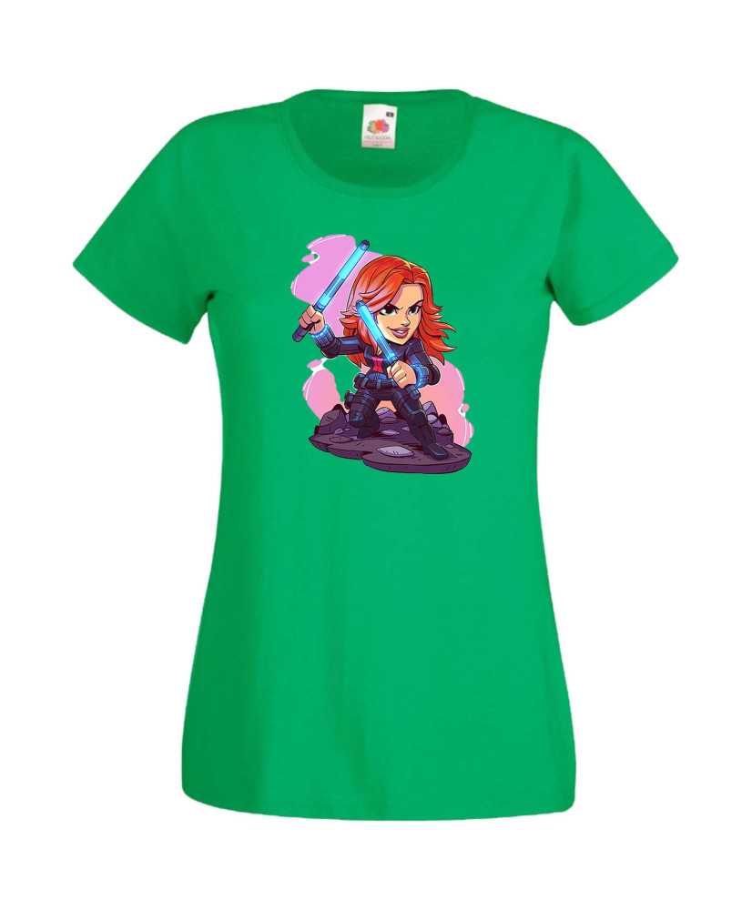 Дамска Тениска Marvel Avengers Super Heroes Black Widow