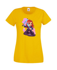 Дамска Тениска Marvel Avengers Super Heroes Black Widow