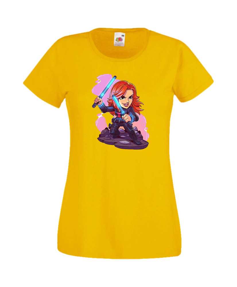 Дамска Тениска Marvel Avengers Super Heroes Black Widow