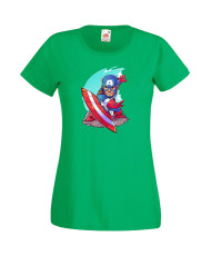 Дамска Тениска Marvel Avengers Super Heroes Captain America 1