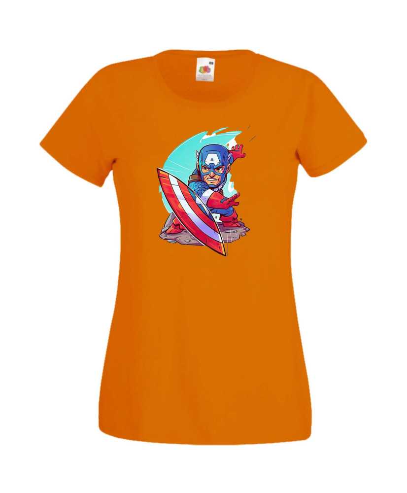 Дамска Тениска Marvel Avengers Super Heroes Captain America 1