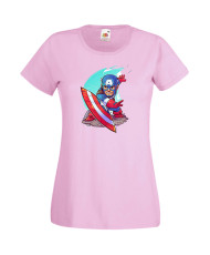 Дамска Тениска Marvel Avengers Super Heroes Captain America 1