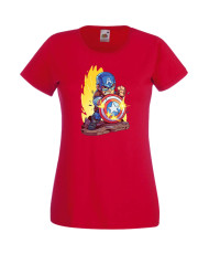 Дамска Тениска Marvel Avengers Super Heroes Captain America 2