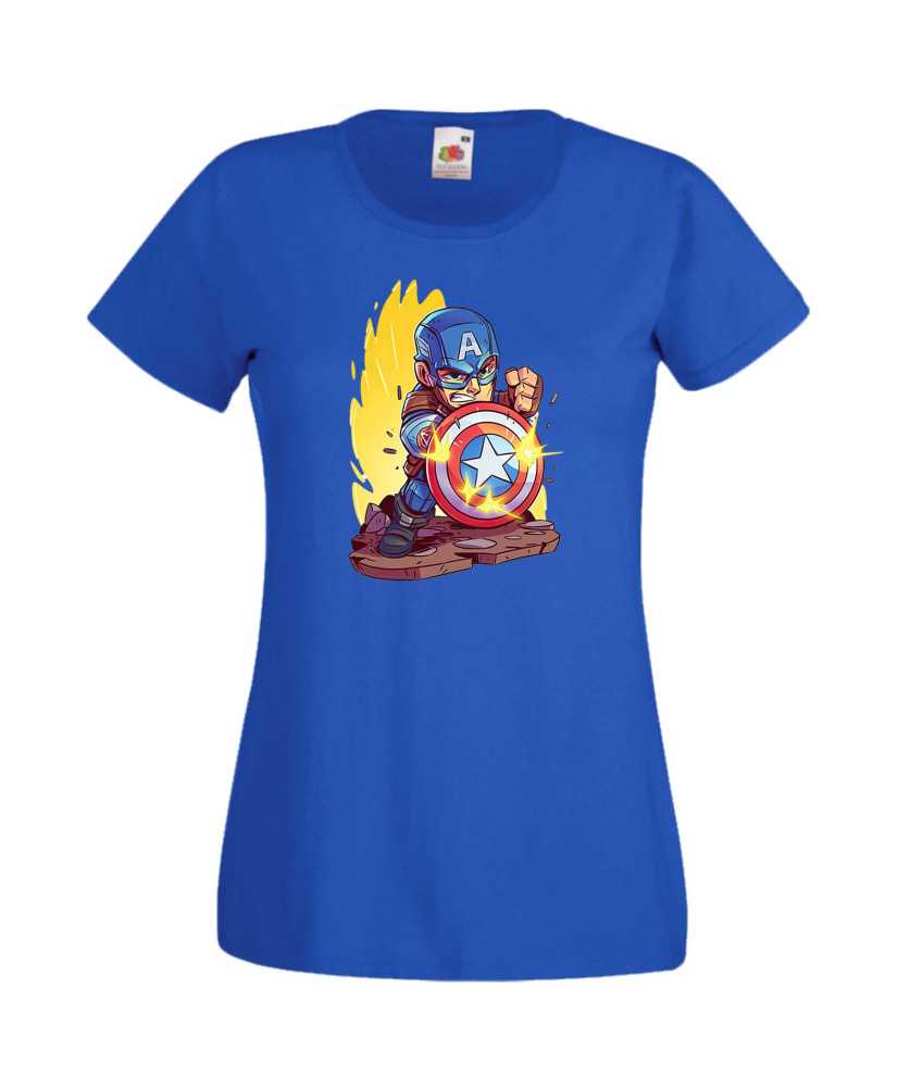 Дамска Тениска Marvel Avengers Super Heroes Captain America 2