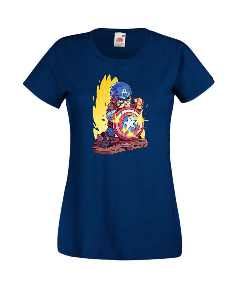 Дамска Тениска Marvel Avengers Super Heroes Captain America 2