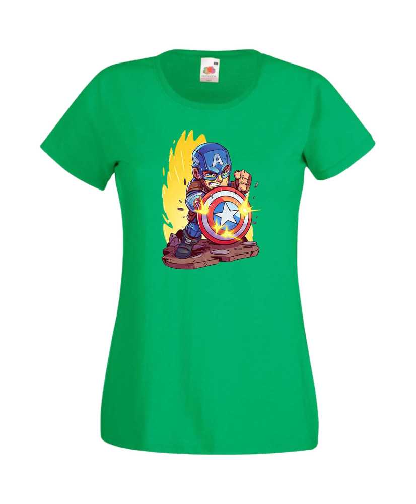 Дамска Тениска Marvel Avengers Super Heroes Captain America 2