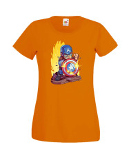 Дамска Тениска Marvel Avengers Super Heroes Captain America 2